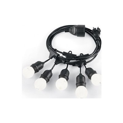 Venkovní závěsný světelný řetěz Ideal Lux Fiesta SP5 nero 159836 černý – Hledejceny.cz