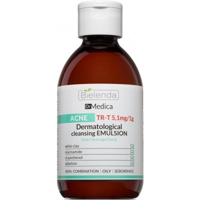 Bielenda Dr Medica Acne dermatologická čisticí emulze pro mastnou pleť se sklonem k akné 250 ml