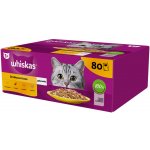 Whiskas 1+ ragú Adult drůbeží výběr v želé 80 x 85 g – Zbozi.Blesk.cz