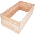 Rojaplast Záhon vyvýšený dřevěný Premium 135 x 70 x 50 cm přírodní modřín – Zboží Dáma