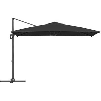 COSTWAY Zahradní slunečník s klikou NP13292GR, 300 x 200 cm, antracit – Hledejceny.cz