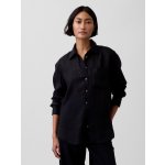 GAP Lněná oversize košile Černá – Hledejceny.cz