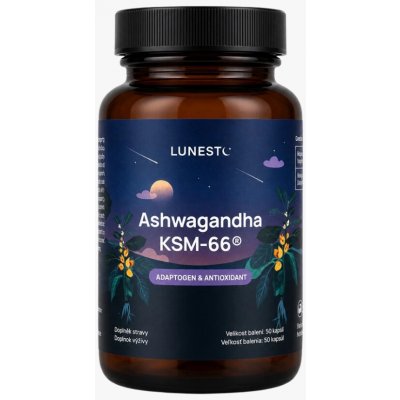 Lunesto Ashwagandha KSM-66 50 kapslí – Hledejceny.cz
