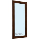 Kömmerling balkonové dveře 70 AD OS levé tmavý dub/bílá 70 x 200 cm jednostranná klika + madýlko + PVC rám – Hledejceny.cz