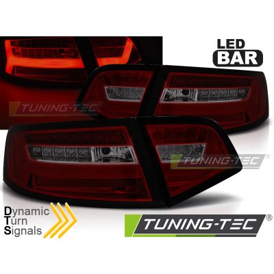 Zadní světla Audi A6 08-11 sedan červená/kouřová LED BAR SEQ – Hledejceny.cz