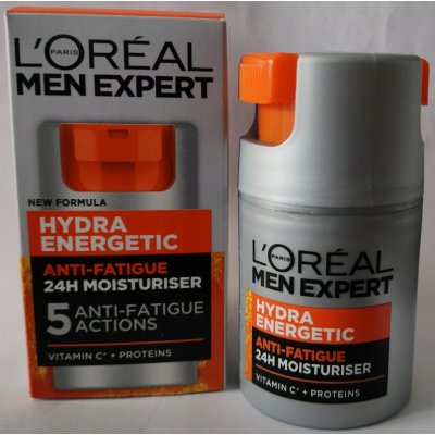 L'Oréal Hydra Energetic hydratační krém proti známkám únavy pro muže 50 ml – Hledejceny.cz