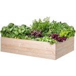 Atmowood Dřevěný vyvýšený záhon 160 x 100 x 40 cm hnědý – Hledejceny.cz