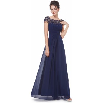 Ever Pretty plesové šaty s krajkou 9993 tmavě modrá