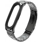 Xiaomi Mi Band 3/4/5/6 náhradní řemínek - V Style celokovový Černá MBSCZ-5VSTCE – Zboží Živě