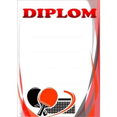 diplom 02 stolní tenis – Zboží Mobilmania