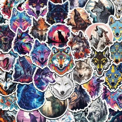 Set 50 samolepek vlk (4) – Zbozi.Blesk.cz