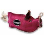 Paf Dog Prasátko Pinky z kůže a juty 28 cm – Zboží Dáma