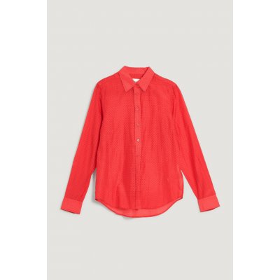 GANT REG PRINTED GINGHAM COT SILK SHIRT BOLD RED – Zboží Dáma