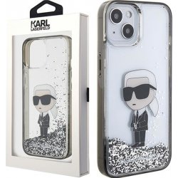 Karl lagerfeld hard iPhone 15 6.1" Transparentní Liquid Glitter Ikonik