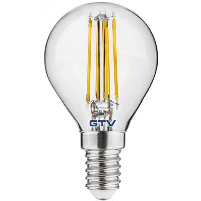 GTV VINTAGE LED žárovka G45 E14 4W 4000K LD-G45FL4-40 – Zboží Živě