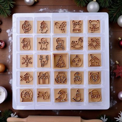 TVOŘÍTKO Adventní kalendář III - mini vánoční razítka – Hledejceny.cz
