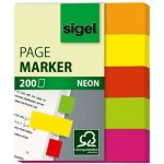 Štítky, papír, 5×40 listů, 12×50 mm, SIGEL „Neon Mini“, různé barvy HN655 – Hledejceny.cz