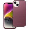 Pouzdro a kryt na mobilní telefon Pouzdro Roar Matte Glass Case iPhone 14 bordó