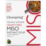 Clearspring Miso instantní polévka vydatně červená s tofu Bio vegan 4 x 8 g 32 g – Zboží Dáma