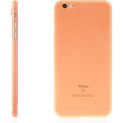 Pouzdro AppleMix Apple iPhone 6 Plus / 6S Plus plastové tenké ochrana čočky oranžové – Zboží Mobilmania