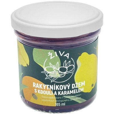 Živa Rakytník Rakytníkový Džem s kdoulí a karamelem 165 ml