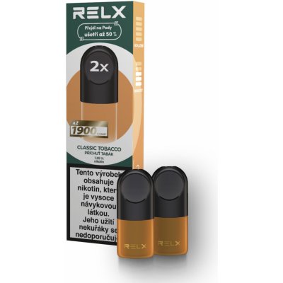 RELX Náhradní Pod Pro Klasický tabák 2ks – Zboží Dáma