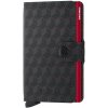 Pouzdro na doklady a karty Secrid Miniwallet Optical - Black & Red