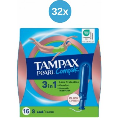 Tampax tampony Pearl Super 32 x 16 ks – Hledejceny.cz