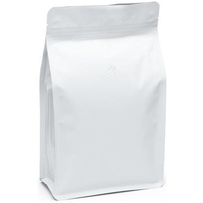 Sáček s plochým dnem | bílý mat | ZIP | ventil obsah 250g (130 x 225 + 65 mm) – Hledejceny.cz