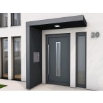 Gutta boční stěna Guttavordach BS Plus 201 - 250 x 90 cm DB 703 (antracit matný) / volitelná RAL – HobbyKompas.cz