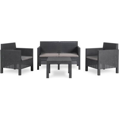 TOOMAX PENELOPE 4 SEATER zahradní plastový set - grafit – Zboží Dáma