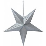 Clayre & Eef Stříbrná závěsná vánoční papírová hvězda L - 60*12*60 cm – Hledejceny.cz