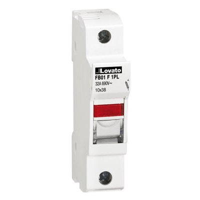 LOVATO Electric FB01F1PL Poj. odpojovač, 32A, 10x38 gG/aM, 1P, ukazatel stavu, cURus – Sleviste.cz