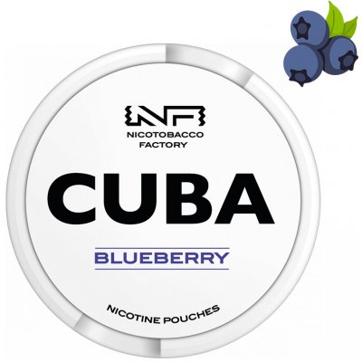 Cuba White Blueberry Borůvka Medium Strong 16 mg/g 20 sáčků – Zboží Mobilmania