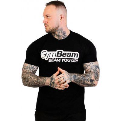 GymBeam pánské tričko Beam T-shirt Black – Sleviste.cz