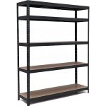 Trestles Regál RH 2000 x 1400 x 400 mm 5 polic černá – Zbozi.Blesk.cz