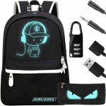 Kruzzle batoh s em s USB zámek Boys 19L Lifestyle F19374