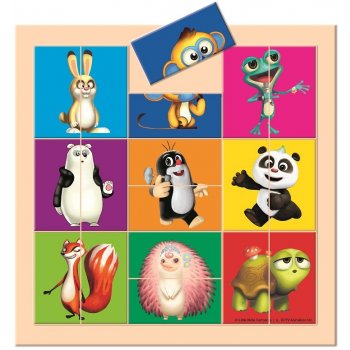 Bino Vkládací puzzle Krtek a Panda