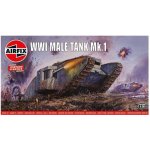 Airfix Classic Kit VINTAGE tank A01315V WWI Male Tank Mk.I 1:76 – Hledejceny.cz