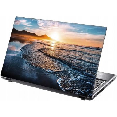 Samolepka / Skin na notebook 34,5 x 23,5 cm - Motiv: Západ slunce na pláži – Zboží Živě