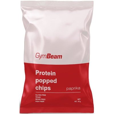 GymBeam Protein Popped Chips proteinové chipsy Paprika 40 g – Hledejceny.cz