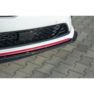 Maxton Design spoiler pod přední nárazník ver.1 pro Kia Cee'd Mk 3/ProCeed GT, černý lesklý plast ABS – Zboží Mobilmania