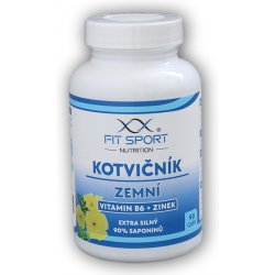 FitSport Nutrition Kotvičník zemní 90% + Vitamin B6 + Zinek 90 kapslí