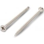 Vrut do dřeva zápustnou hlavou 6x80, PZ, A2 / balení 100 ks – Zboží Mobilmania