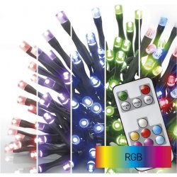 Emos D4AA04 160 LED řetěz 16 m venkovní i vnitřní RGB ovladač programy časovač