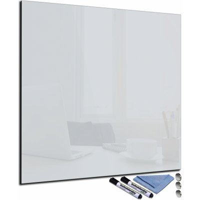 Glasdekor Magnetická skleněná tabule 60 x 60 cm bílá