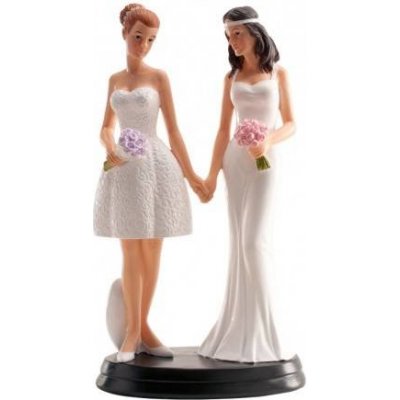 Svatební figurka na dort 20cm ona a ona lesbičky Dekora – Zboží Mobilmania