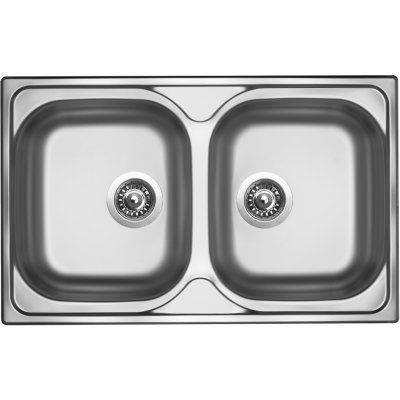Sinks STSCLM80050026V CLASSIC 800 DUO V 0,6mm matný – Hledejceny.cz