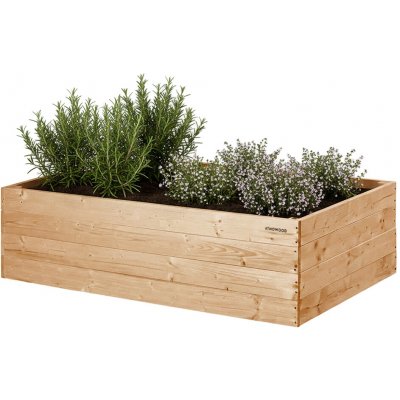 ATMOWOOD Modřínový vyvýšený záhon 140 x 80 x 40 cm hnědý – Hledejceny.cz