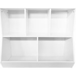 Regál Aga 90x30x75 cm bílý – Zboží Dáma
